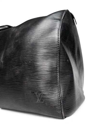Louis Vuitton 1993 Keepall 55 Black Epi Leather