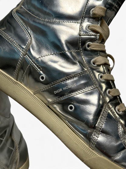 Dior Homme B48 High-Top Sneaker Silver