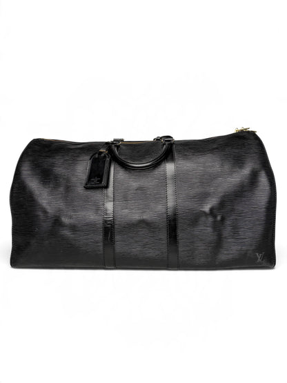 Louis Vuitton 1993 Keepall 55 Black Epi Leather