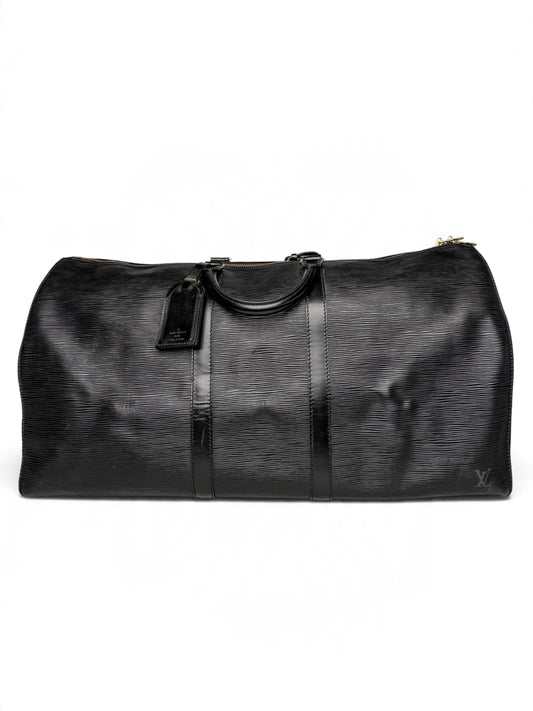 Louis Vuitton 1993 Keepall 55 Black Epi Leather