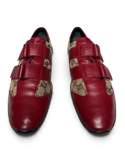 Gucci Vintage Monogram Sneaker Leather/Canvas Red