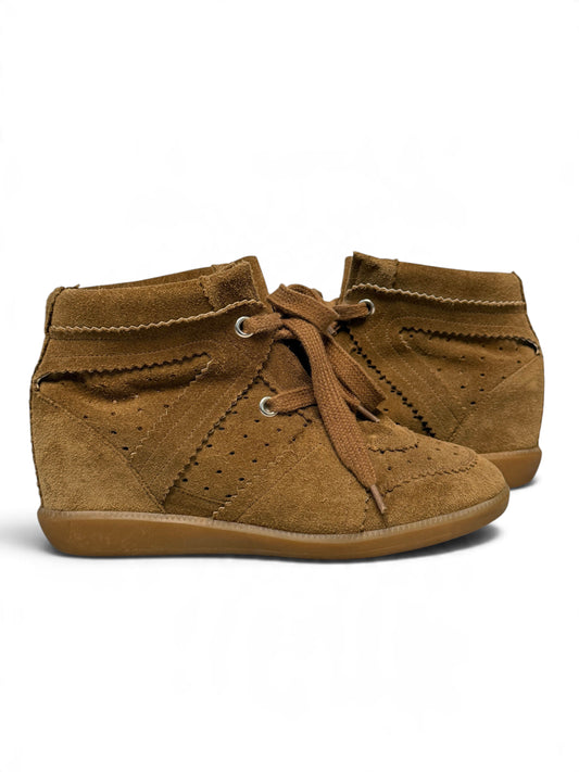 Isabel Marant Bobby Wedge Sneaker Brown