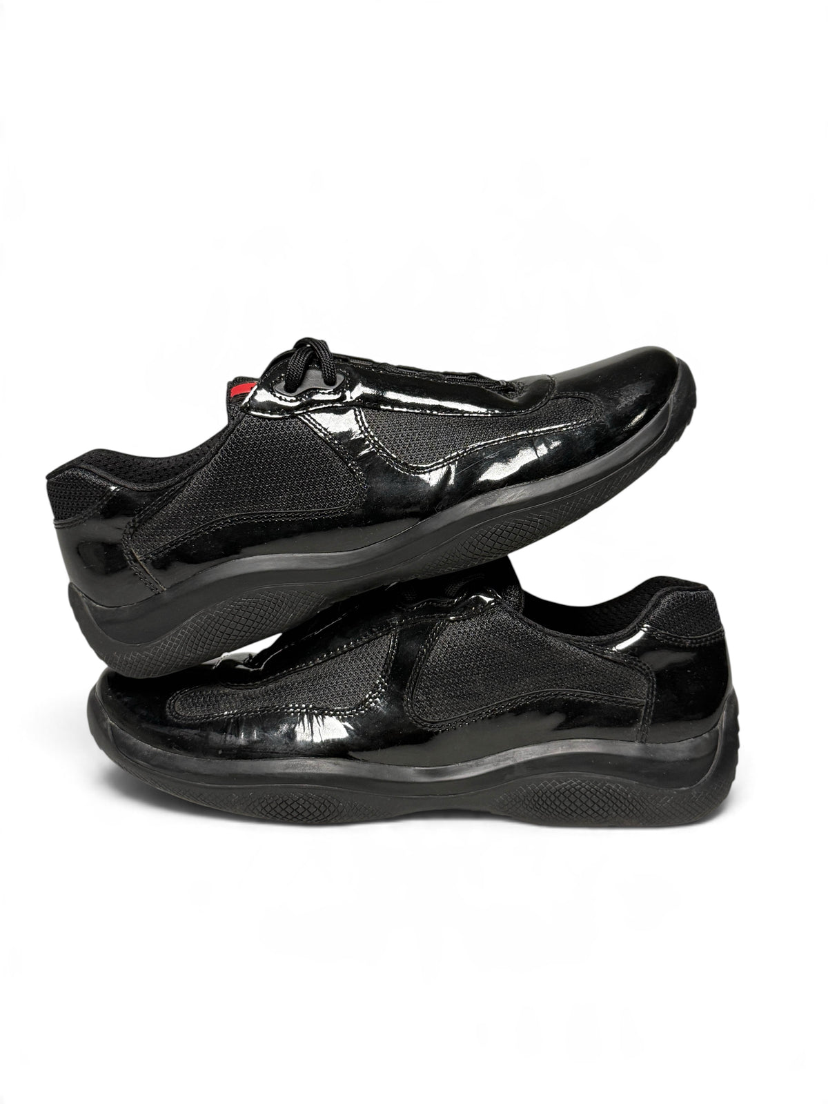 Prada Vintage America's Cup Black Patent Leather