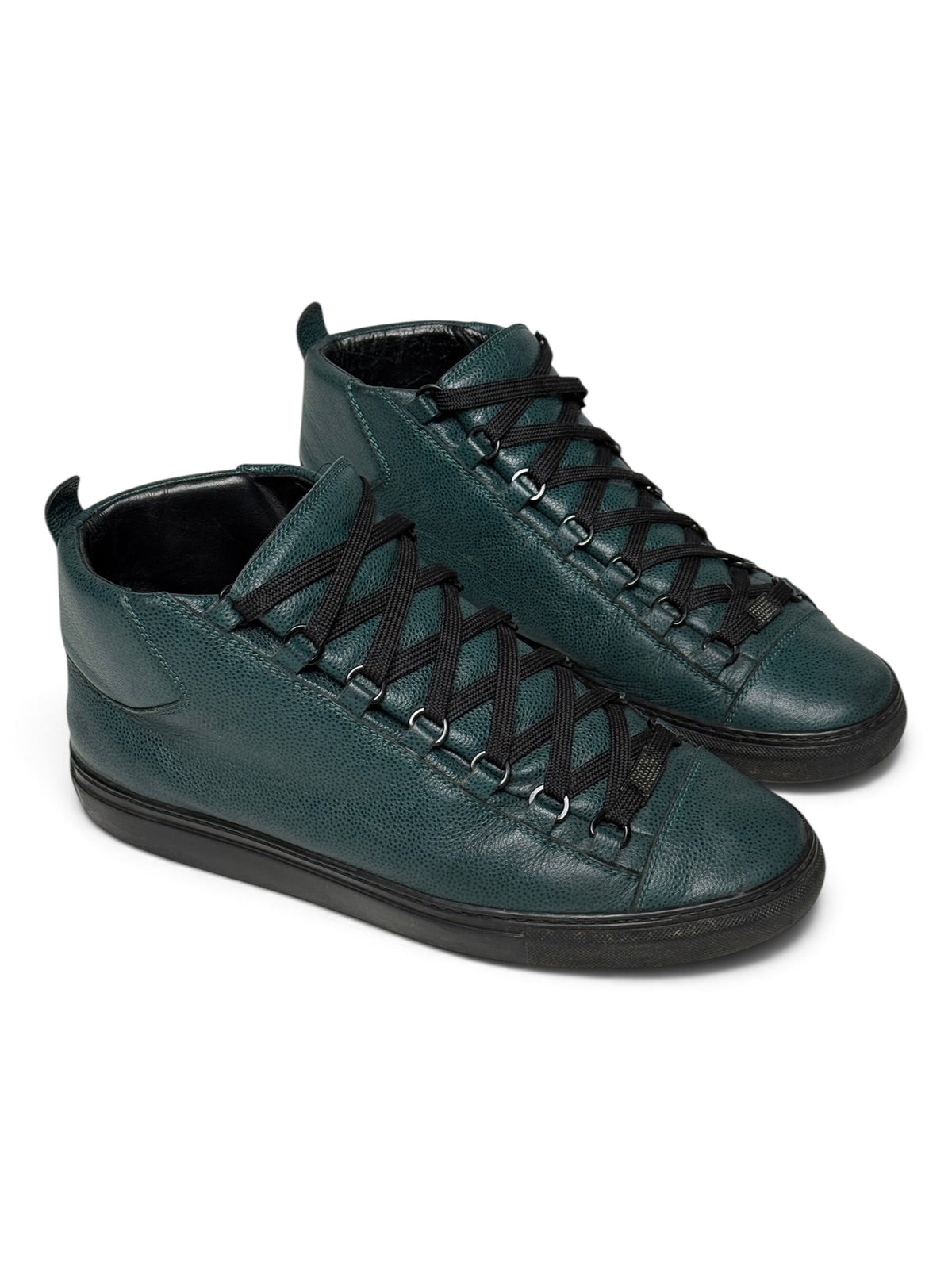 Balenciaga Arena High Full Grain Leather Petrol (44.5)