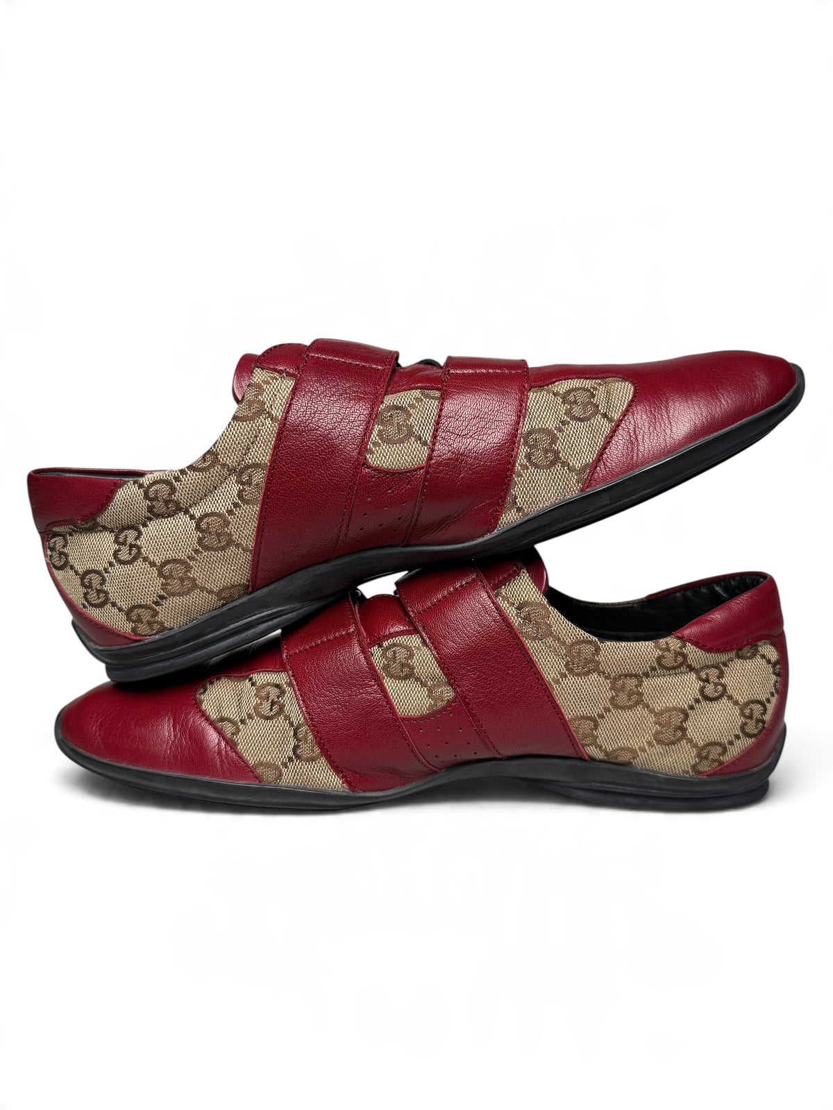 Gucci Vintage Monogram Sneaker Leather/Canvas Red
