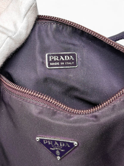 Prada Nylon Pochette Dark Purple
