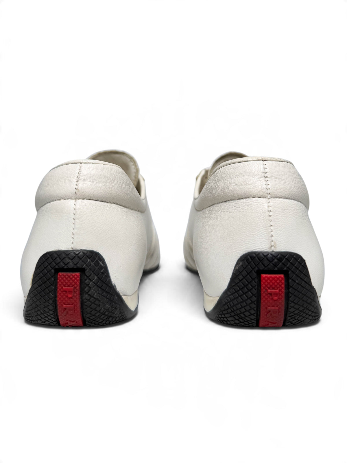 Prada Vintage Leather Sneaker White/Silver