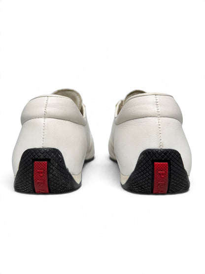 Prada Vintage Leather Sneaker White/Silver