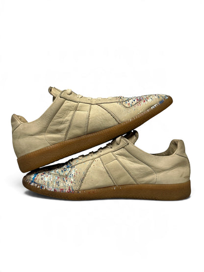 Maison Margiela Replica Low Paint Splatter Cream