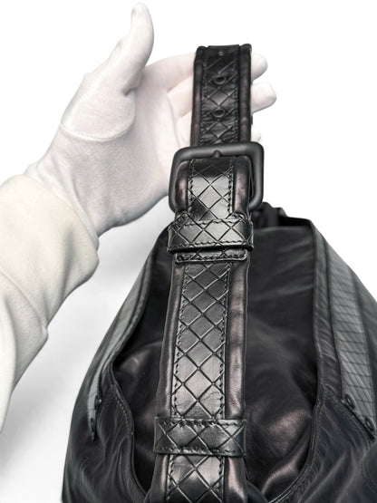 Bottega Veneta Large Intrecciato Strap Leather Bag