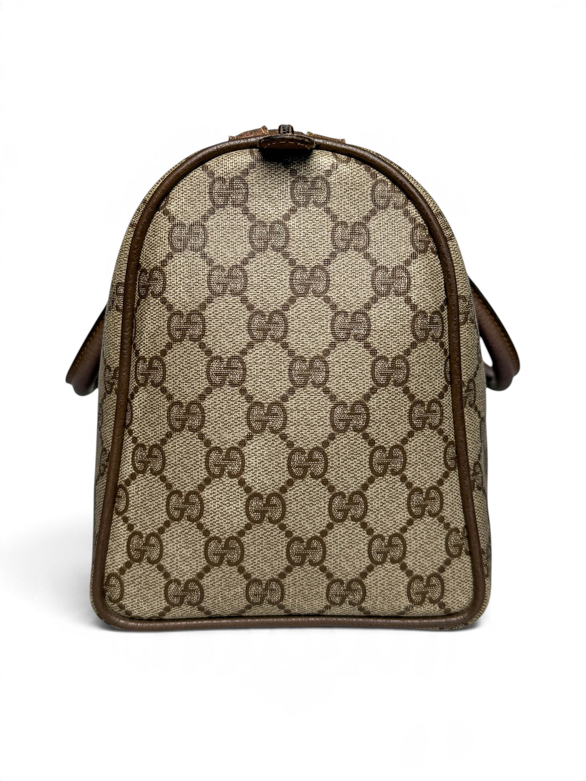 Gucci Vintage 70's Boston Handbag Canvas GG