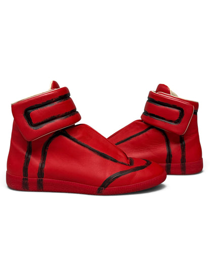 Maison Margiela Future High Red/Black Outline (43)