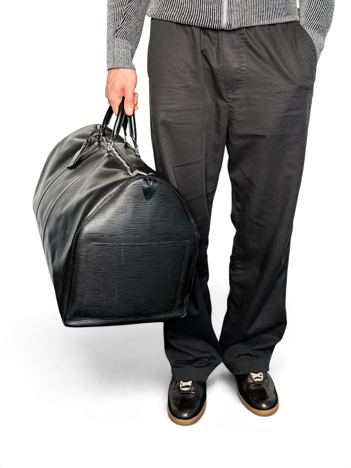 Louis Vuitton 2006 Keepall 55 Black Epi Leather