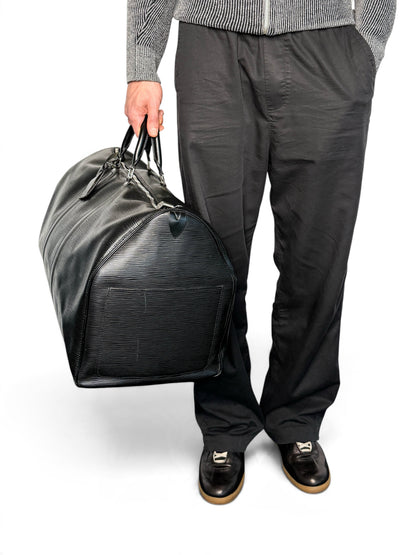 Louis Vuitton 2006 Keepall 55 Black Epi Leather