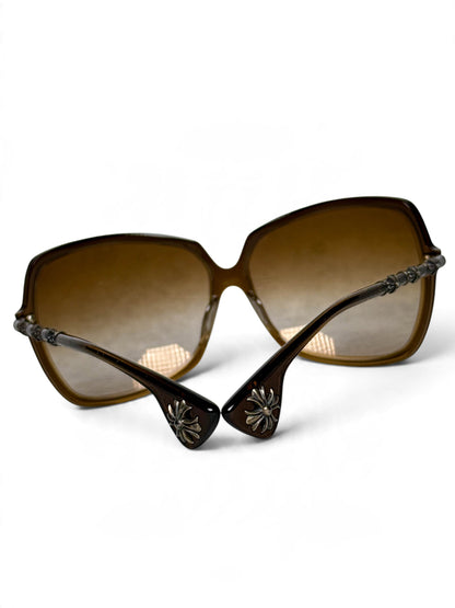 Chrome Hearts IKU-IKU Sunglasses Brown