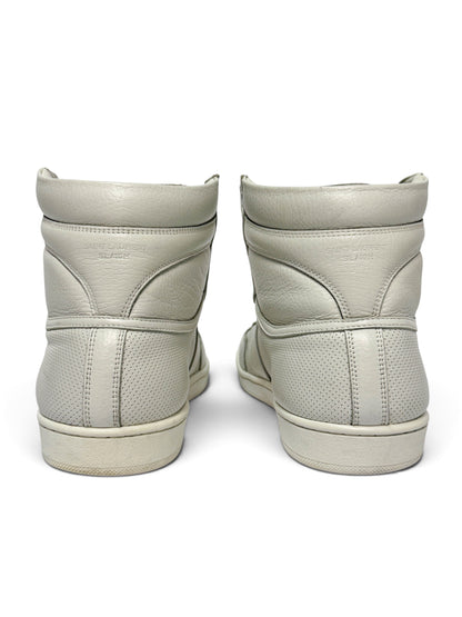 Saint Laurent SL/10H Hightop White Perforated Leather (42)