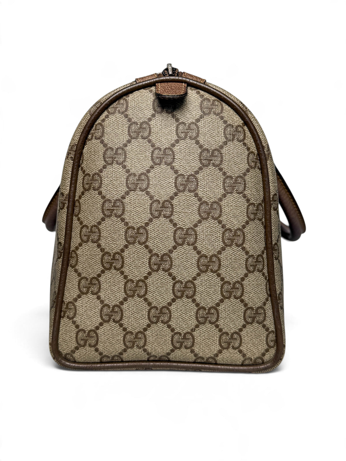 Gucci Vintage 70's Boston Handbag Canvas GG