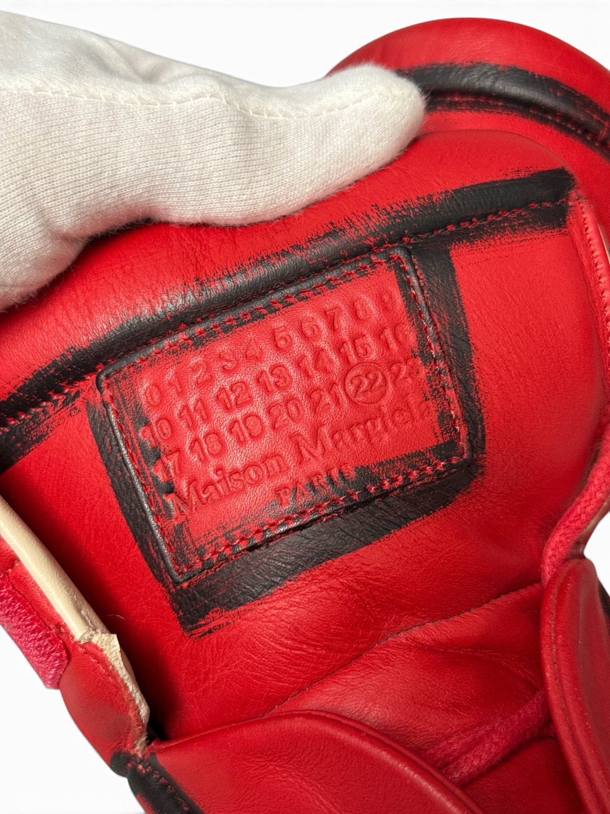 Maison Margiela Future High Red/Black Outline (43)