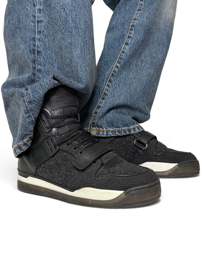 Louis Vuitton SS2015 Black Trailblazer Knit/Leather Strap Sneaker (44)