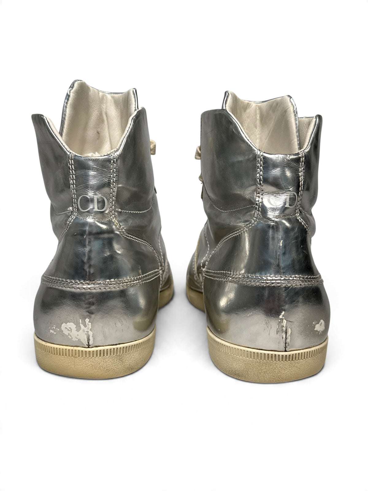 Dior Homme B48 High-Top Sneaker Silver