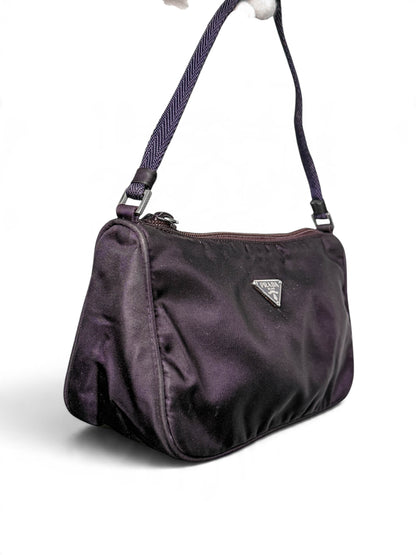 Prada Nylon Pochette Dark Purple
