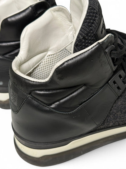 Louis Vuitton SS2015 Black Trailblazer Knit/Leather Strap Sneaker (44)