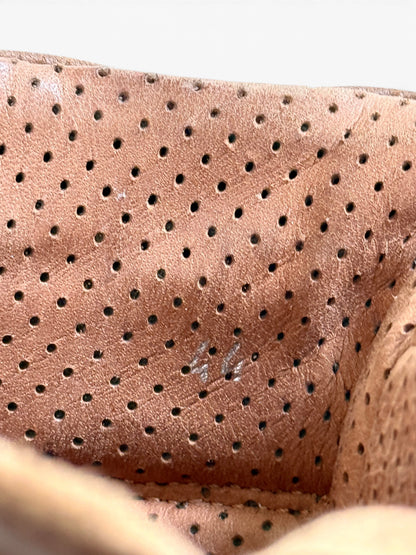 Balmain High-Tops Brown Perforated Leather (44)