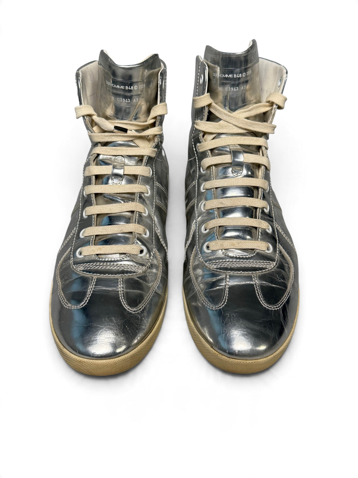 Dior Homme B48 High-Top Sneaker Silver