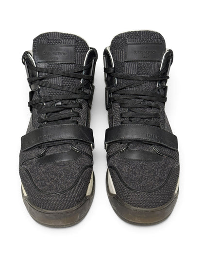 Louis Vuitton SS2015 Black Trailblazer Knit/Leather Strap Sneaker (44)