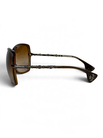 Chrome Hearts IKU-IKU Sunglasses Brown