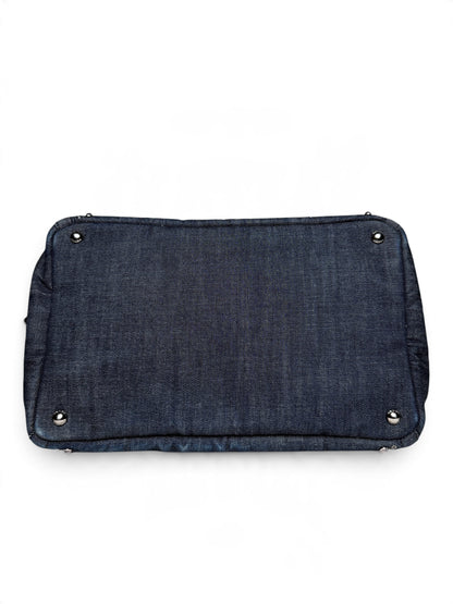 Prada Denim Canapa Bijoux Tote Bag