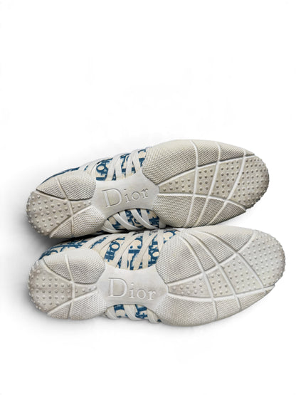 Dior Vintage Monogram Sneaker Canvas/Leather Blue/White