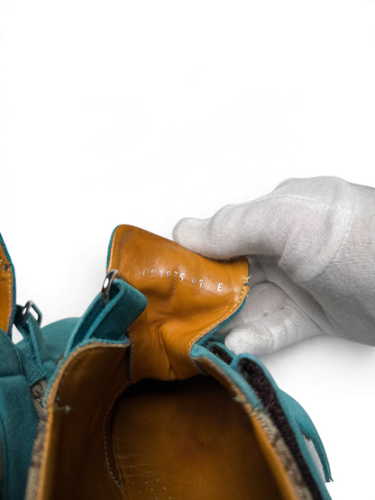 Gucci Vintage Monogram Sneaker Suede/Canvas Turquoise