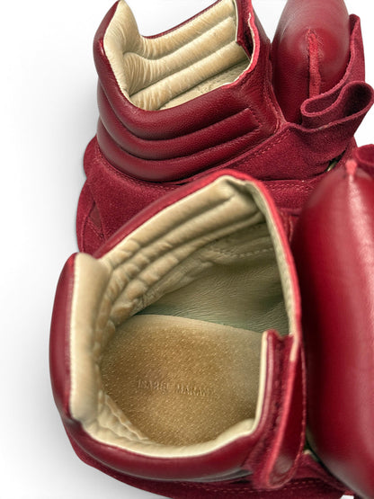 Isabel Marant Bekett Wedge Sneaker Dark Red/White