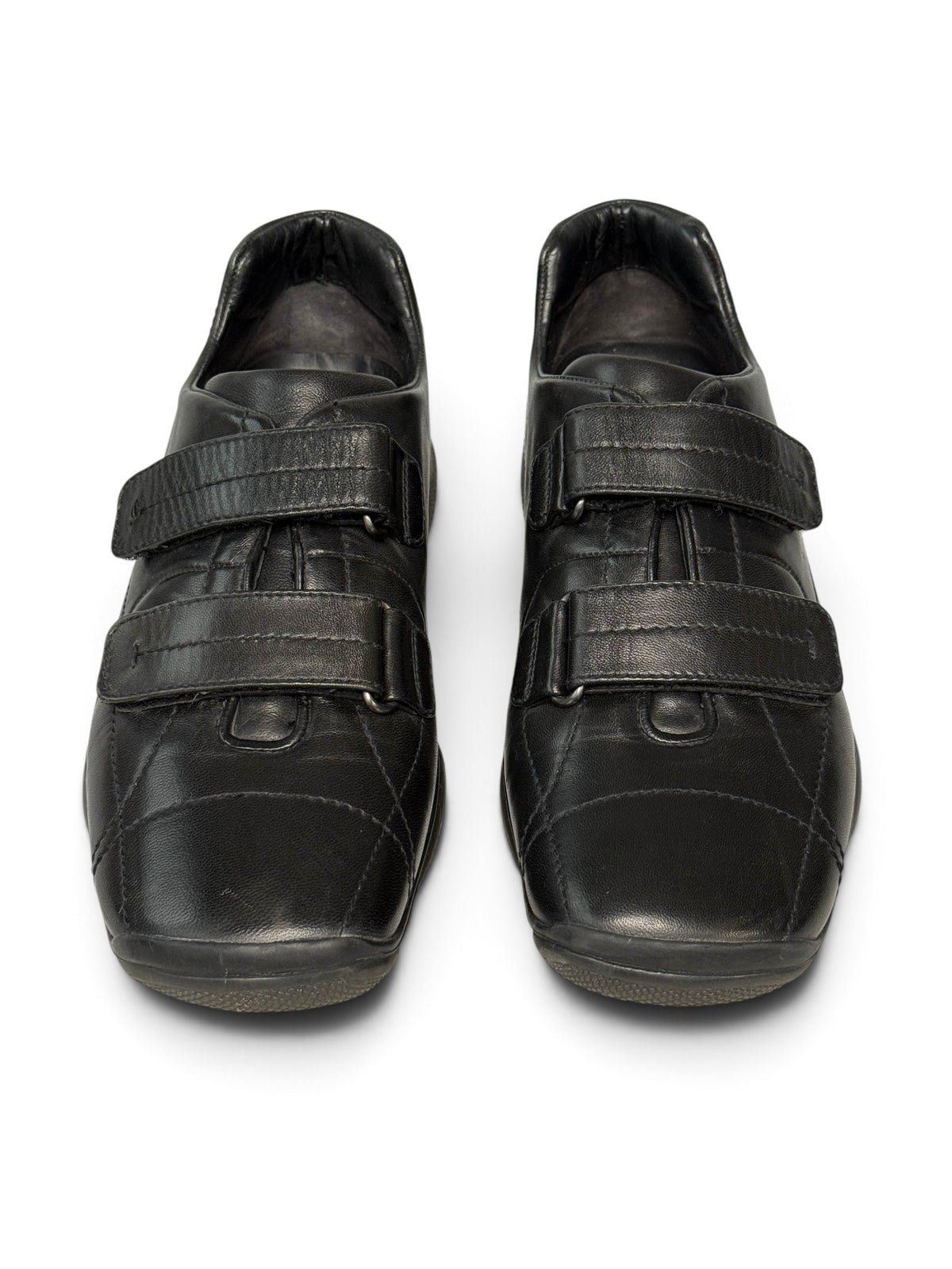 Prada Sport Vintage Trainer Black Leather (44)
