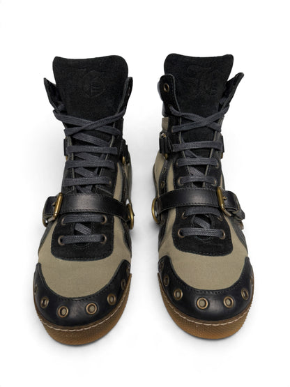 John Galliano Strap Sneaker Leather/Fabric