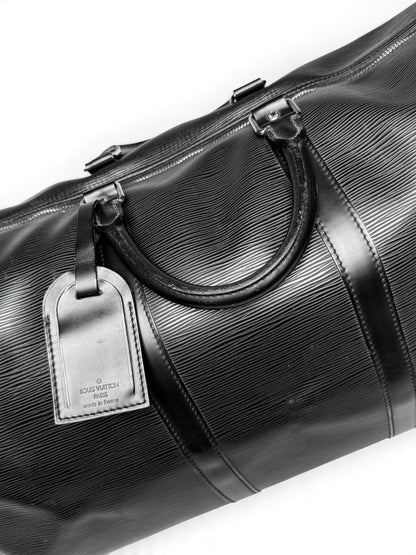 Louis Vuitton 2006 Keepall 55 Black Epi Leather