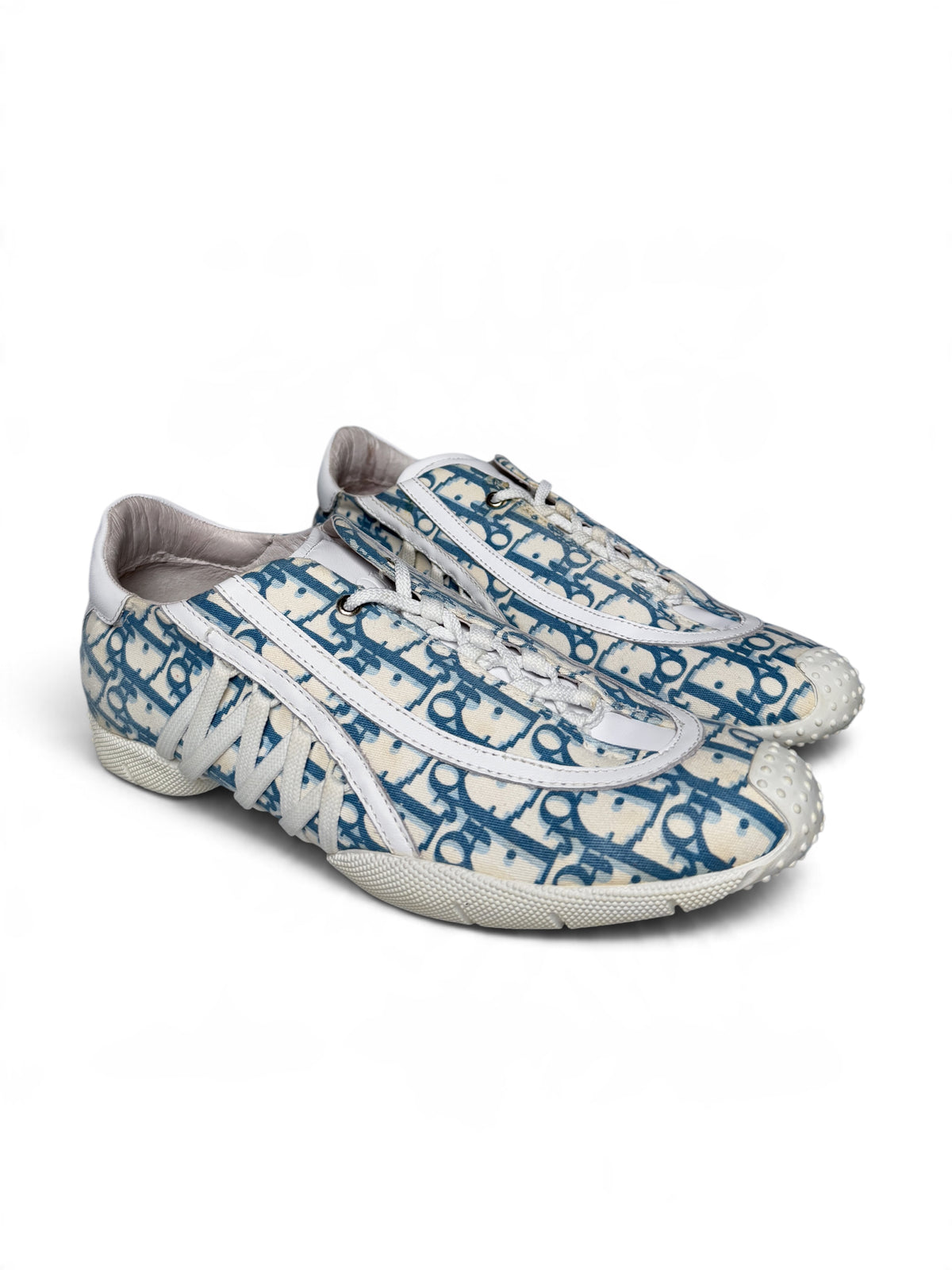 Dior Vintage Monogram Sneaker Canvas/Leather Blue/White