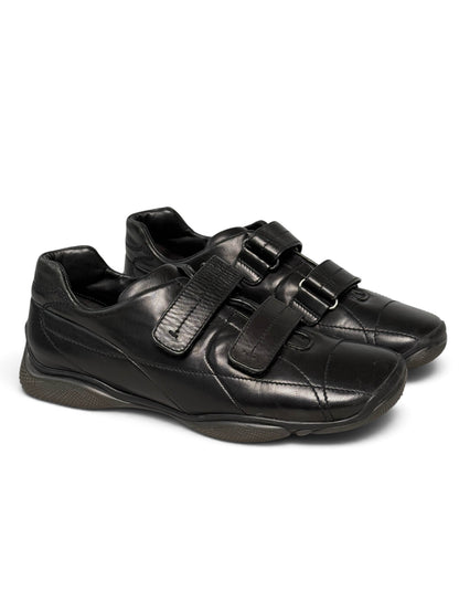 Prada Sport Vintage Trainer Black Leather (44)