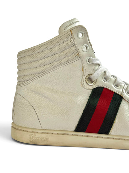 Gucci Retro High-Top Sneakers White (38)