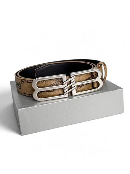 Balenciaga Signature BB Belt Canvas/Leather