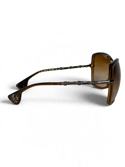 Chrome Hearts IKU-IKU Sunglasses Brown